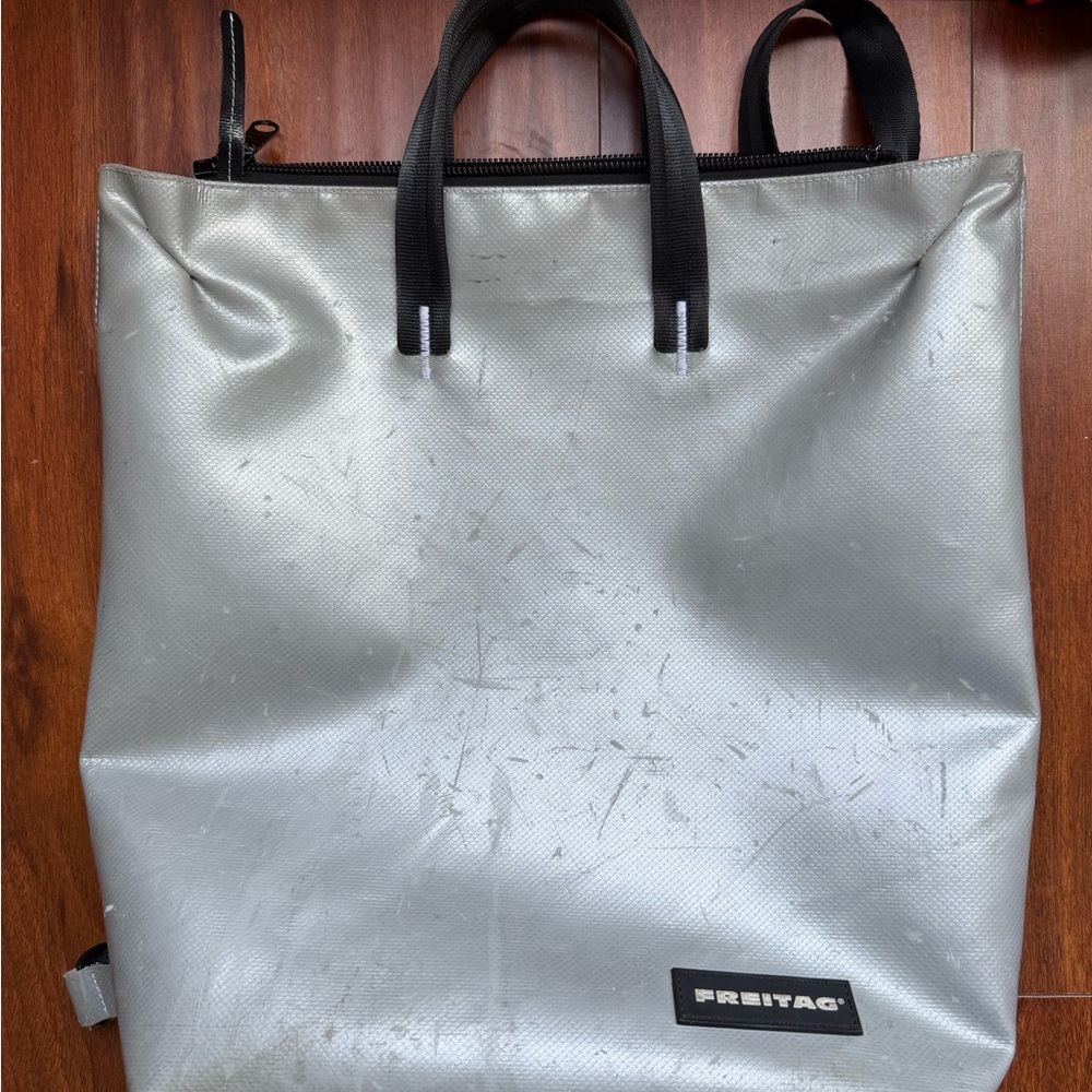 Silver Waterproof Freitag Backpack